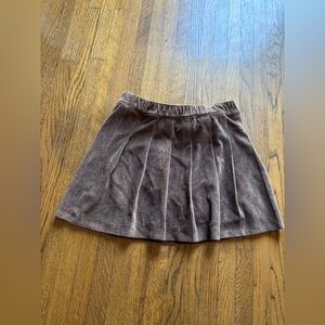 Girls corduroy brown skort